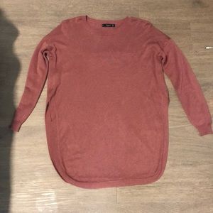 MANGO | Long Sleeve Sweater with side slits